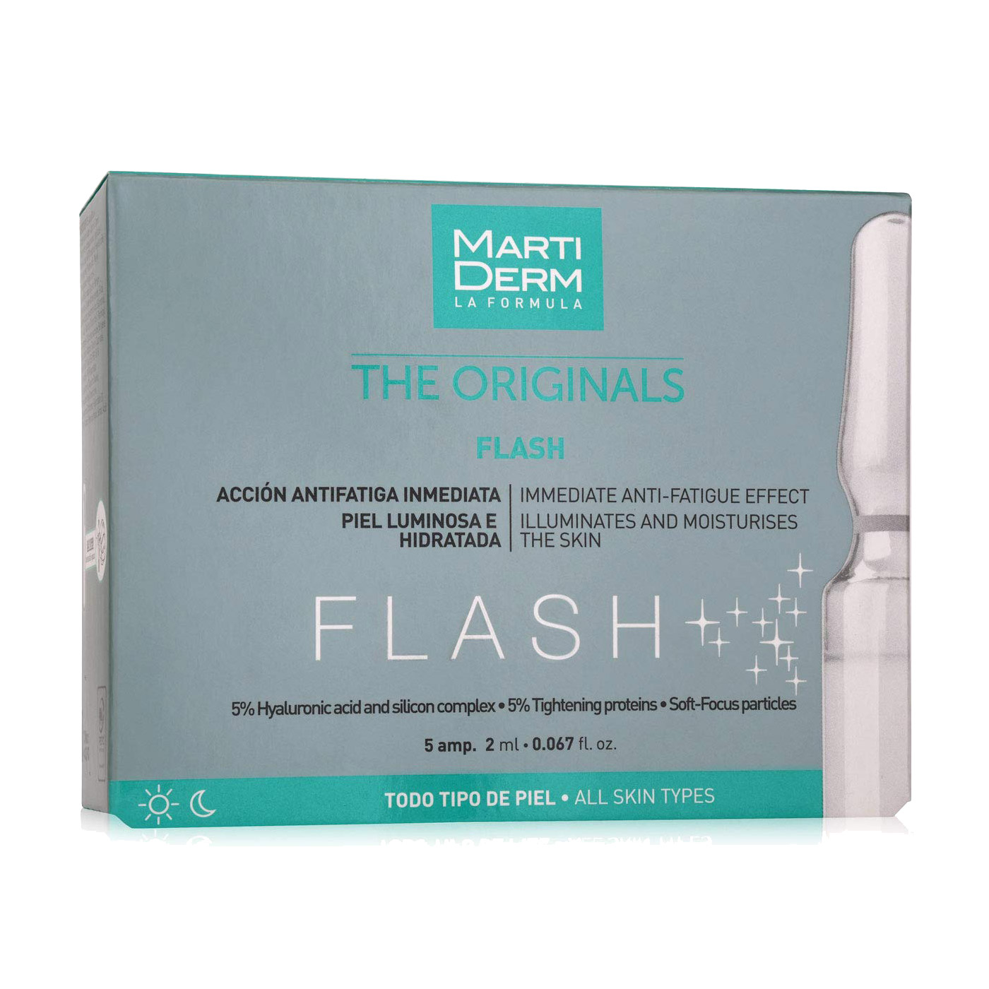 Ампули для шкіри обличчя MartiDerm The Originals Flash, 5*2 мл